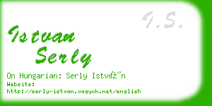 istvan serly business card